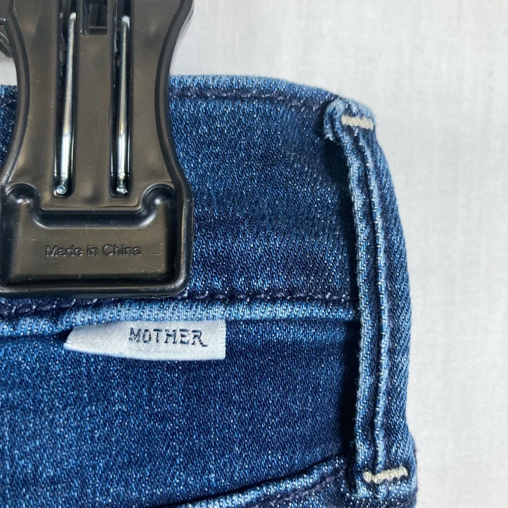 NWT MOTHER The Mid Rise Dazzler Ankle Fray Jeans Fancy Meeting You Here Wash 31 - Picture 11 of 15